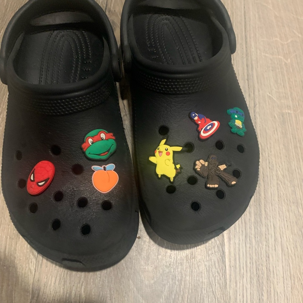 CROCS Black Slip-On Loafers